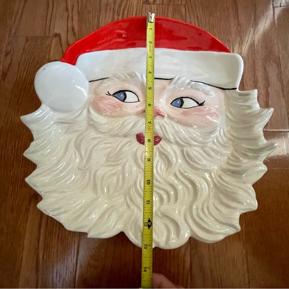 Vintage 1970s Santa Large Cookie Plate Handmade G. Elsesser - Picture 2 of 8